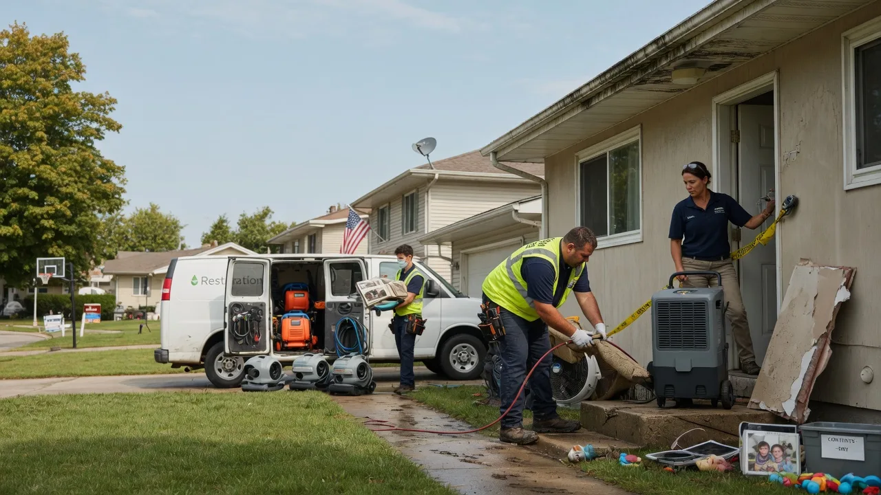 Water Damage Restoration in Fiatt, IL near me